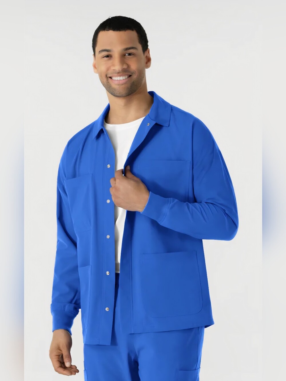 Wink Scrubs Men's Nurtur Scrub Shirt Jacket, Size 5XL